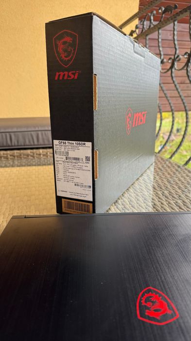 Laptop gaming 15.6” MSI GF65 Thin Model10SDR-675US