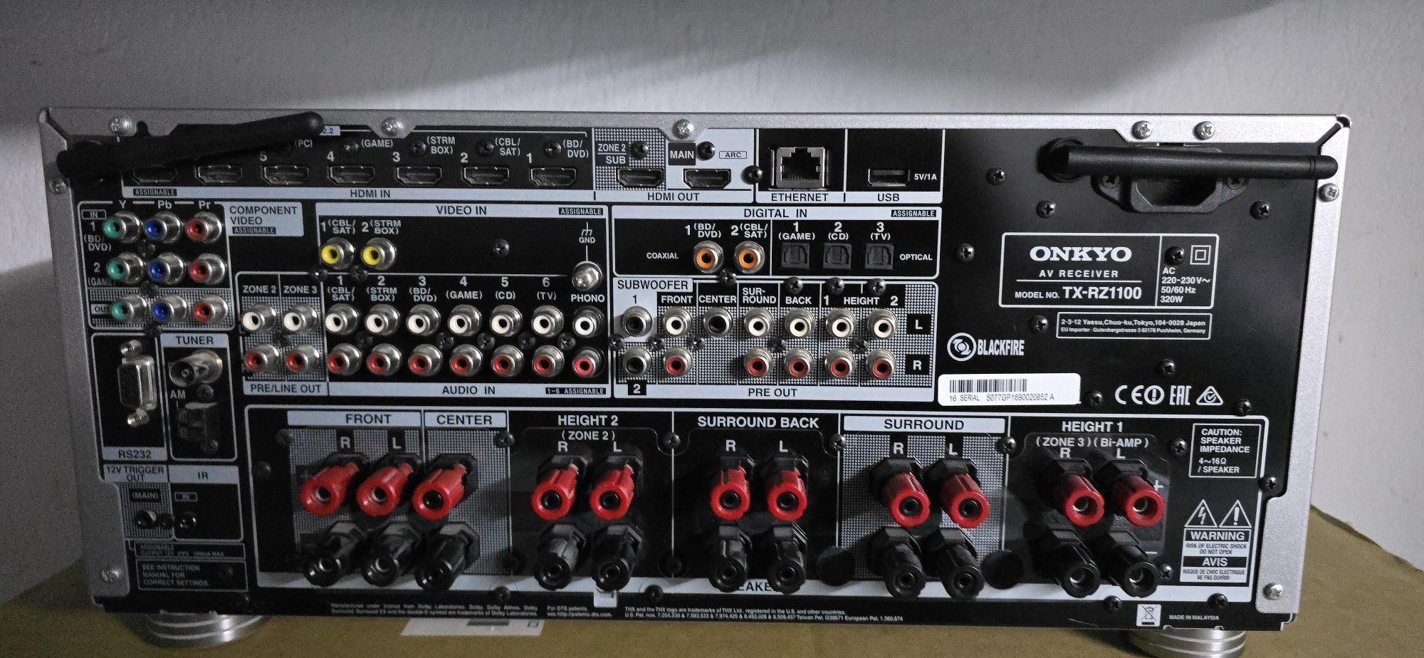 Onkyo tx rz 1100 9.2 канален ресивър 4к