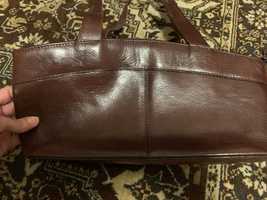Чанта естествена кожа Prince и клъч официални чанти
