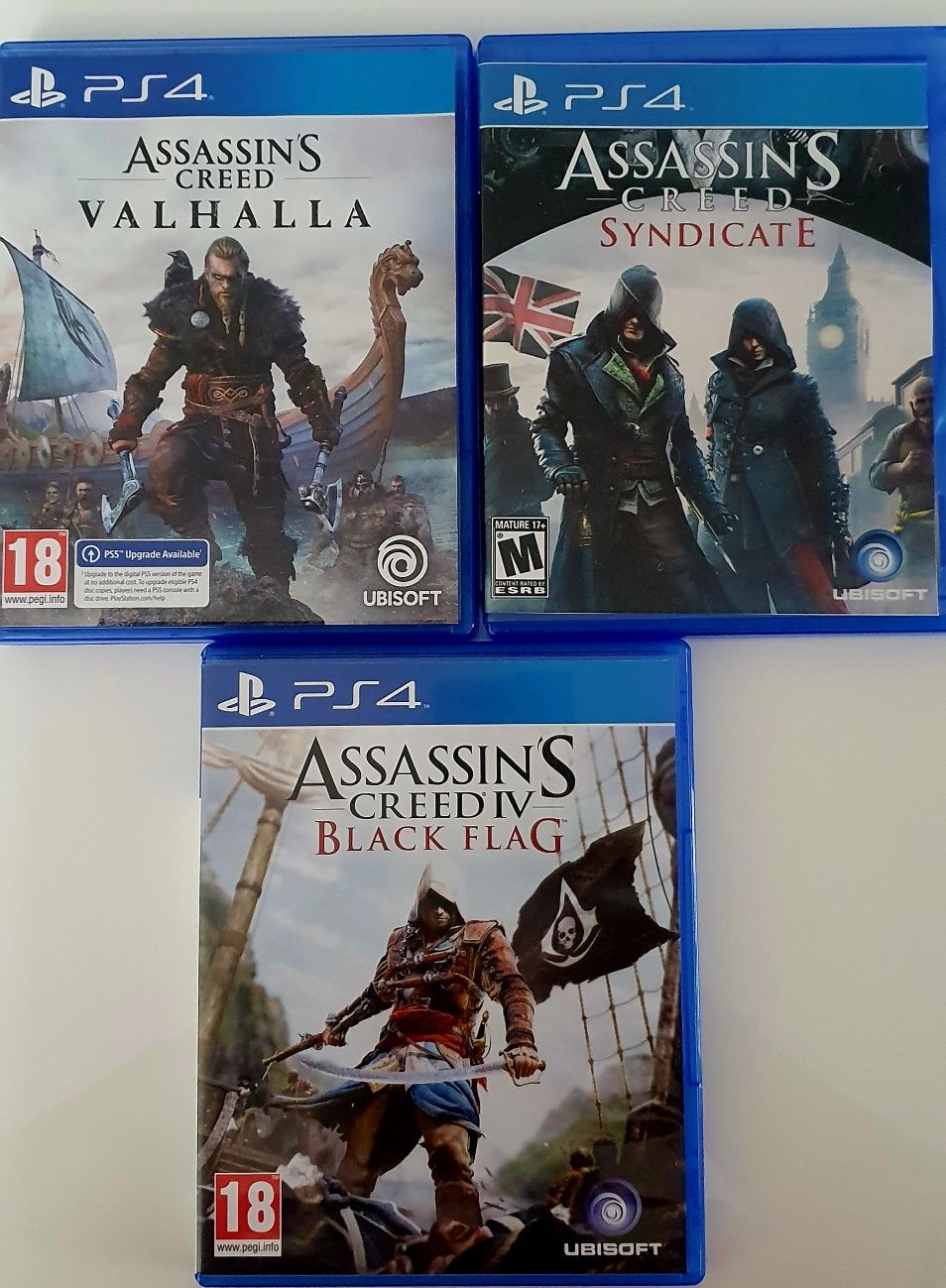Pachet 3 jocuri Assassins Creed Valhalla PS4