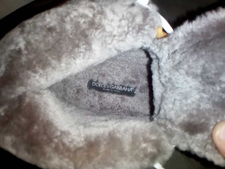 ghete adidasi D&G dolce piele șarpe lac îmblanite blana naturala 41 42