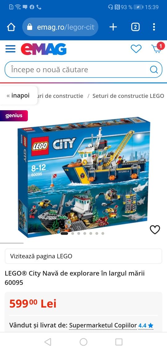 Vand vapor  Lego 60095