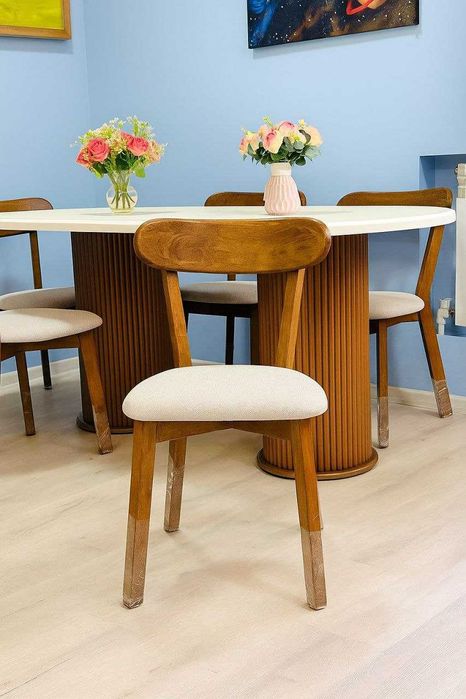 Чехлы на стулья с раздельной спинкой и сидушкой