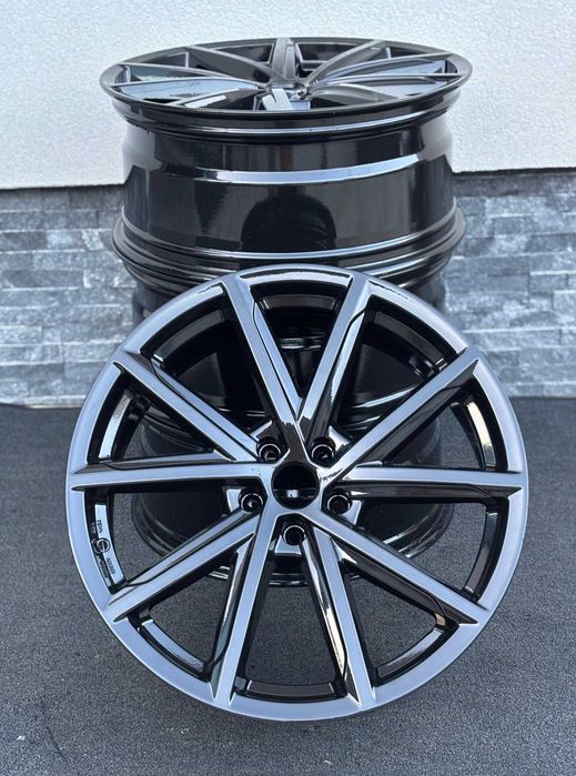 Set jante aliaj r20 5x112 negre Vw Audi Mercedes Skoda
