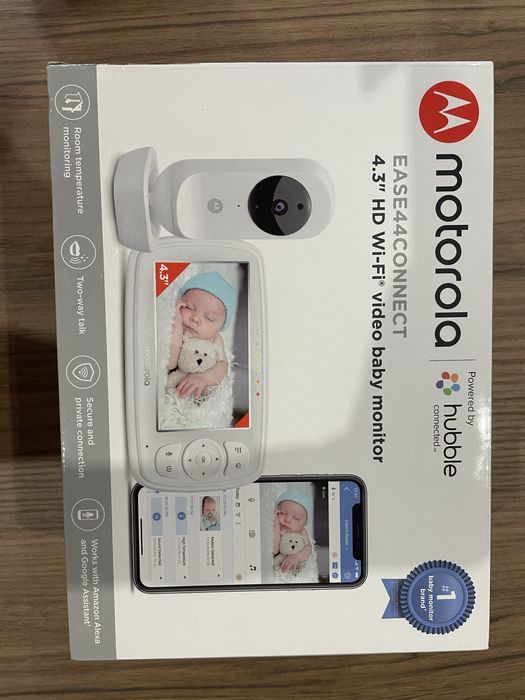 Бебефон Motorola Nursery Ease 44 Connect с приложение Hubble и Wi-Fi