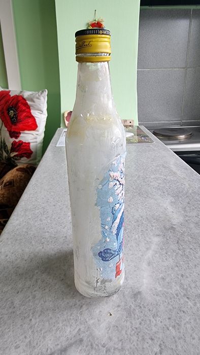 Бутилки с  коледни рисунки-2бр.