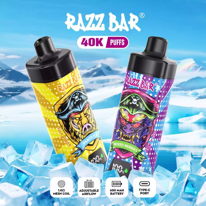 Vape razzbar 40k puffs model nou