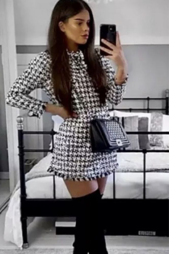 Rochie Zara tweed paiete Zara noua marime S