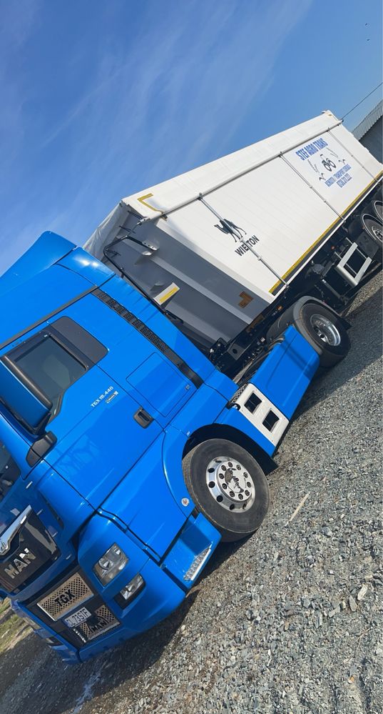 Man 440 TGX + bena cereale Wielton 54mc