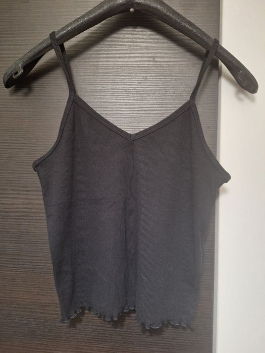 Top negru cu bretele H&M