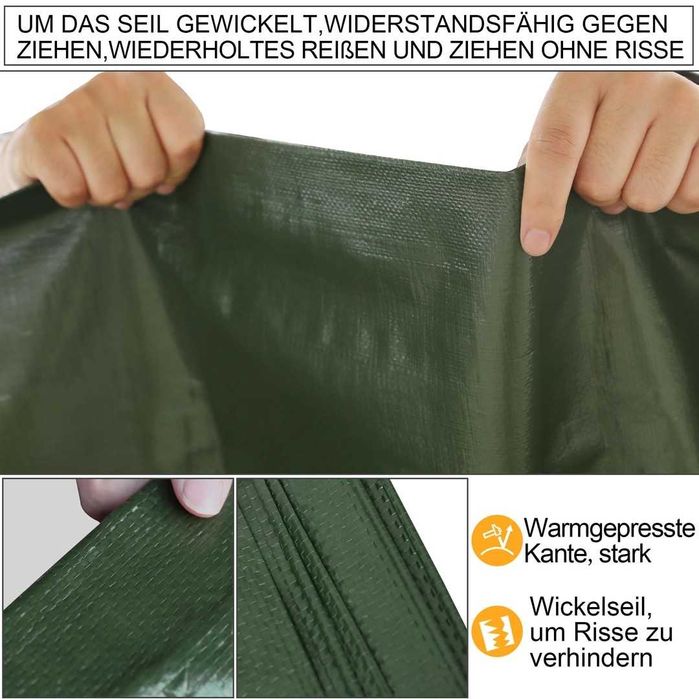 STARPYNG-140g/m² Prelata verde 3mx3m, Husa cu prelata