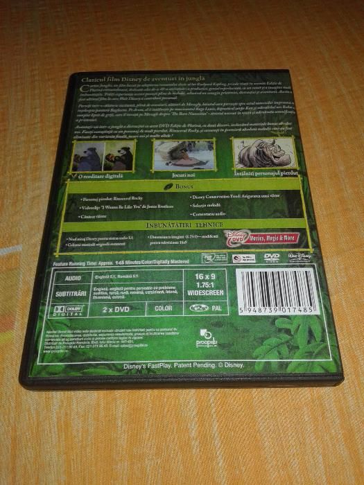 Cartea Junglei 1 si 2 Disney - colectie 2 dvd desene dublate romana