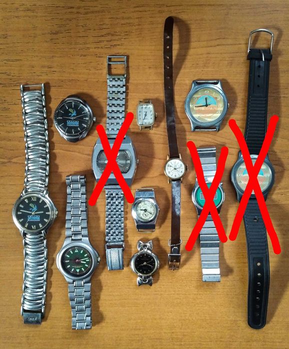 Наручные часы на запчасти или на восстановление