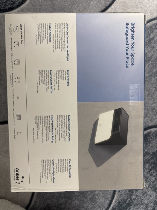 Eufi security solar Wall Light cam s120
