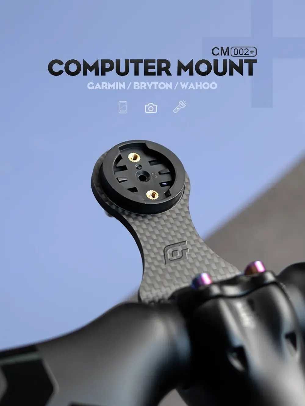 OGEVKIN suport pipa ghidon bicicleta computer Garmin Bryton carbon
