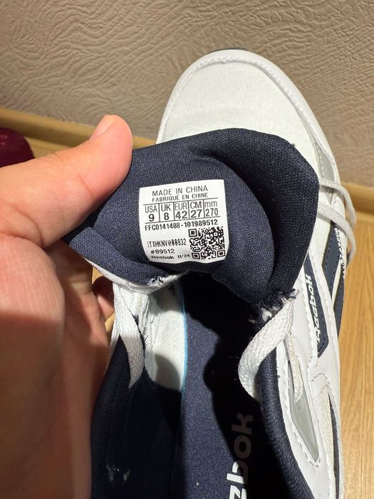 Reebok Classic бело-синие — состояние почти новые