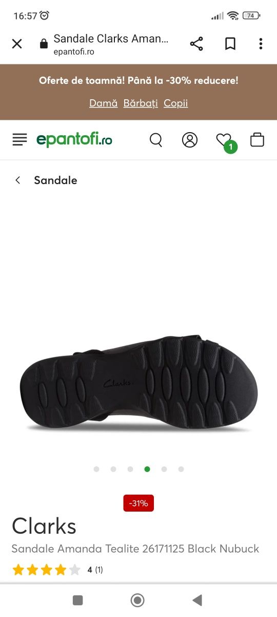 Sandale dama  Clarks