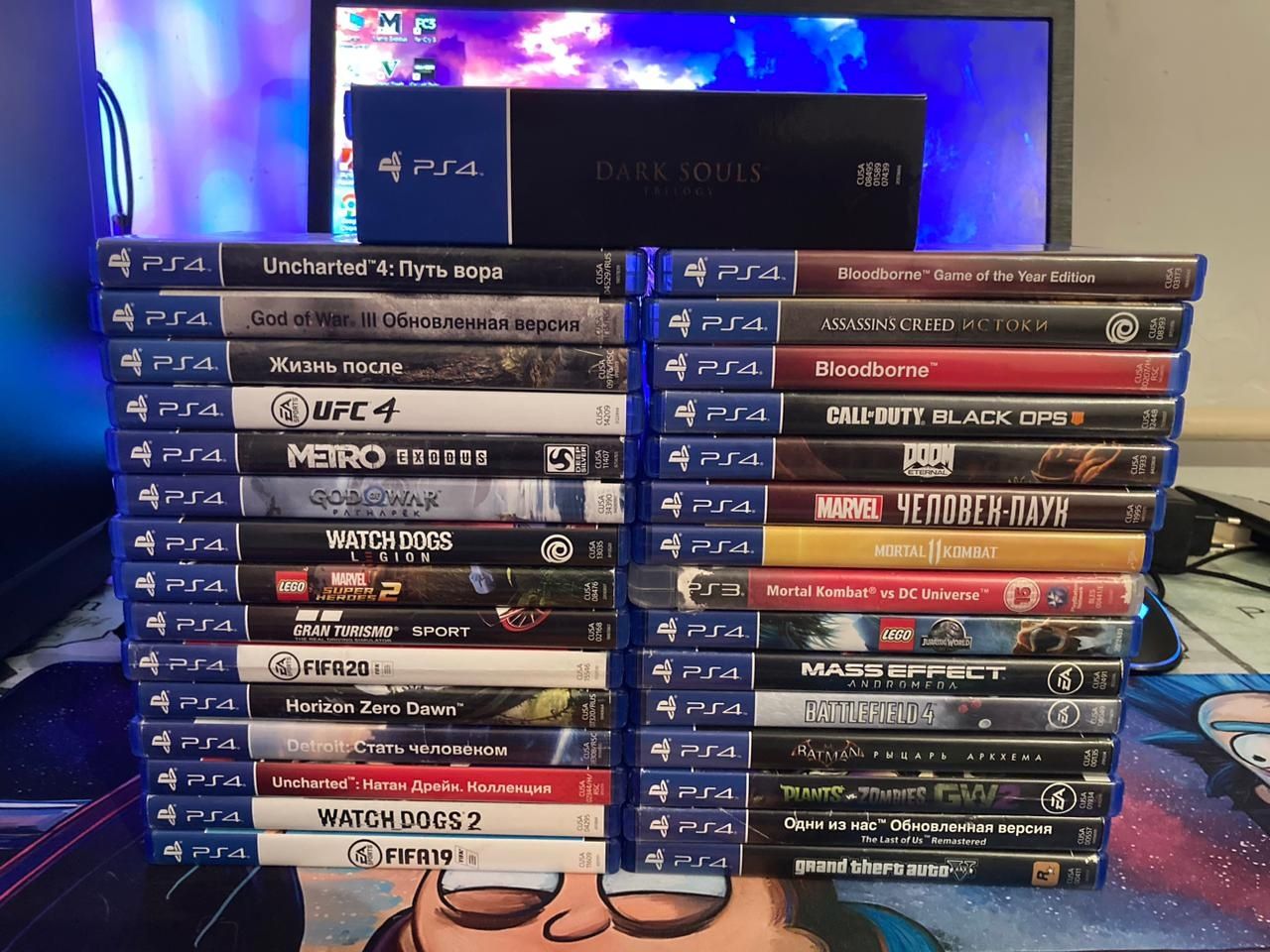 Диски для PS4 33 штук