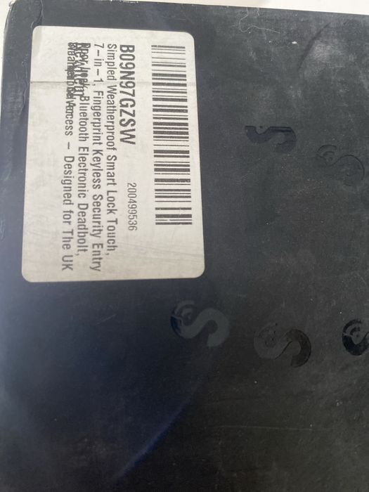 Încuietoare inteligentă tactilă Simpled Weatherproof Slim