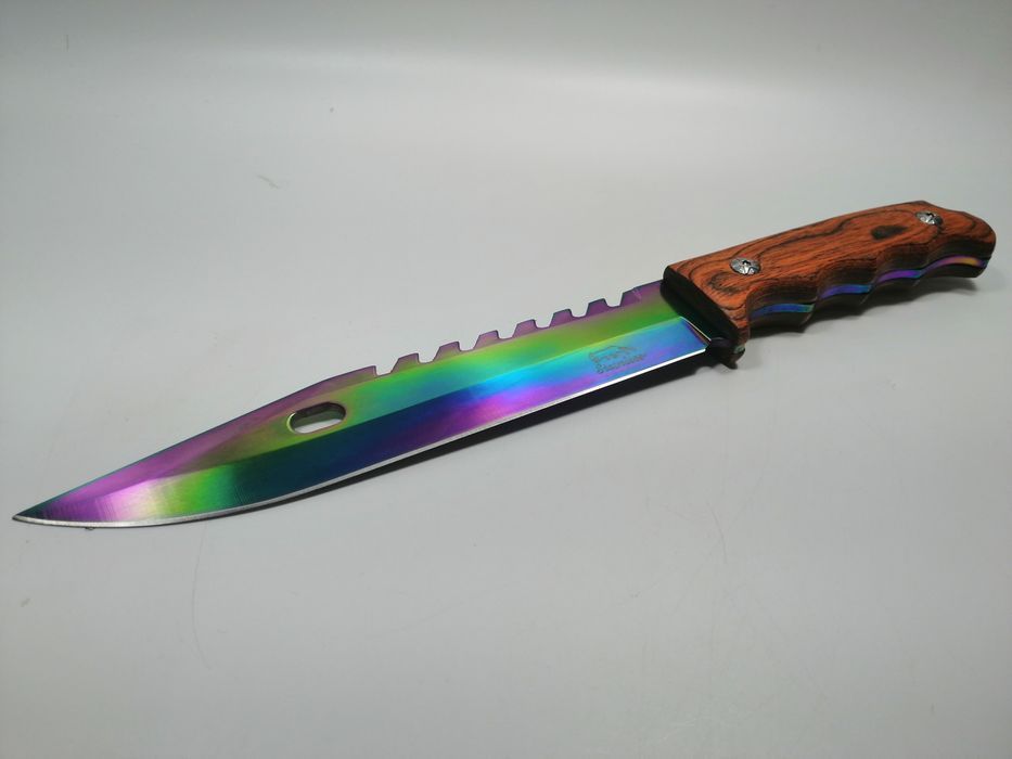 Cutit de vanatoare, Wood Rainbow, 33 cm, multicolor