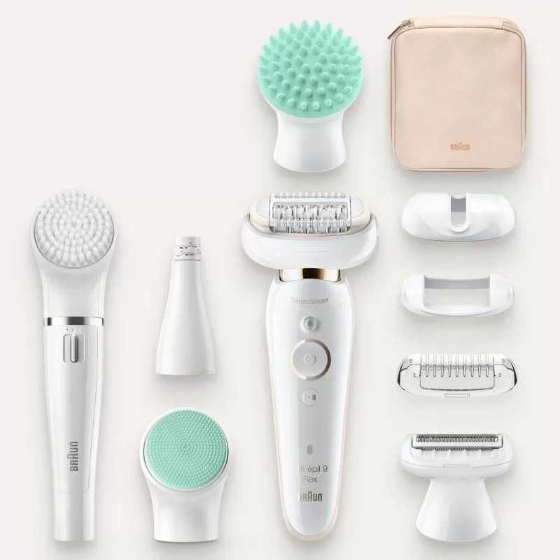 Епилатор Braun Silk-épil 9 Flex 9300 Пълен комплект за лице и тяло