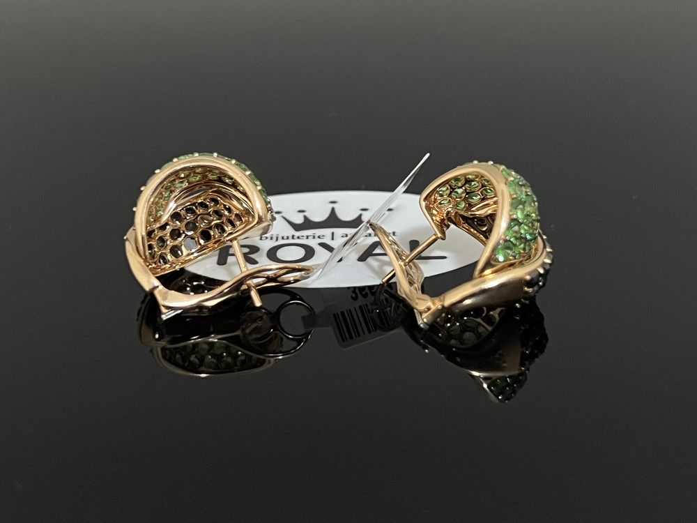 Bijuteria Royal CB : Cercei dama aur 14k 14,43gr Moissanite