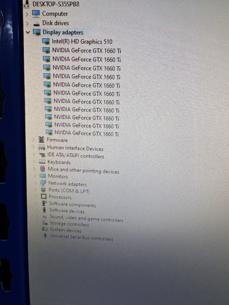 RIG complet pentru minat criptomonede ( 12x GTX 1660 TI )