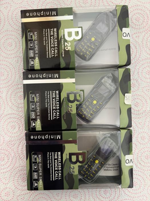 Mini telefon mobil breloc chei