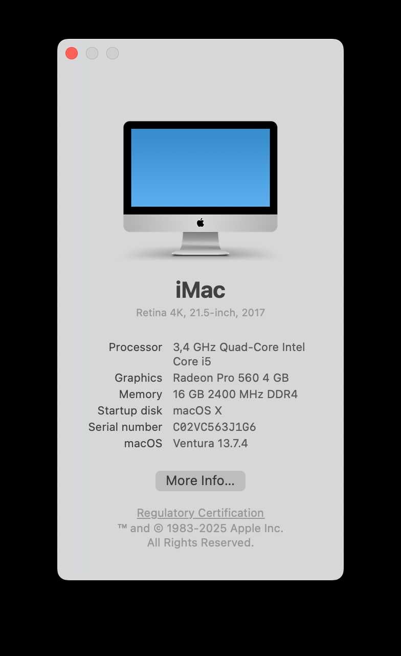 iMac 21" Retina 4K / 16GB RAM / 500 GB SSD/ 2TB HDD / 2017