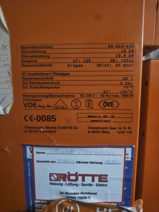 Centrala pe gaz + boiler