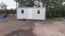 Container birou containere vitrina santier paza