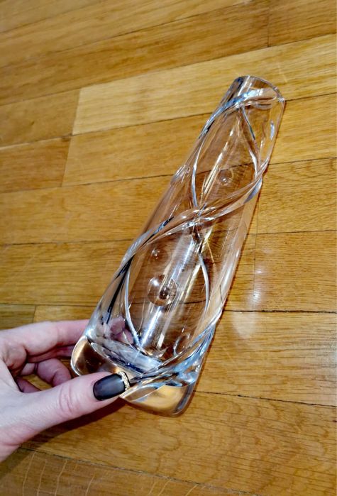 Ваза кристална STUART Crystal AURA VASE от JASPER CONRAN 20см височина