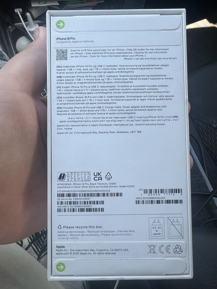Iphone 16 pro 128 gb sigilat