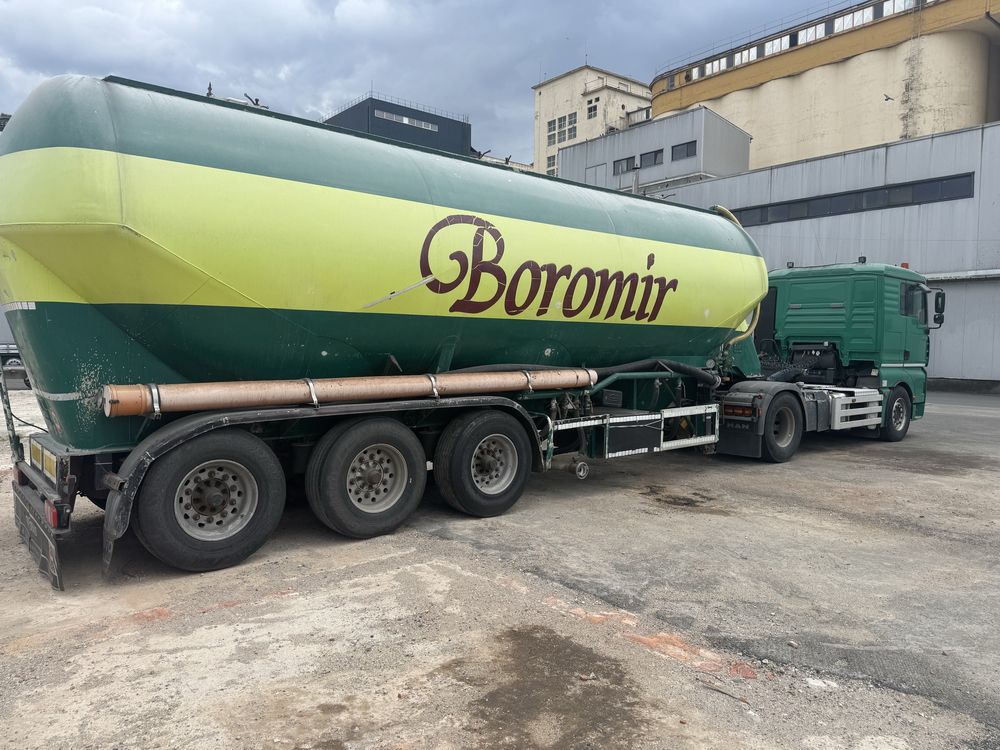 MAN TGA 18.530 chit hidraulic  silocompresor si FELDBINDER 45 m3 ,