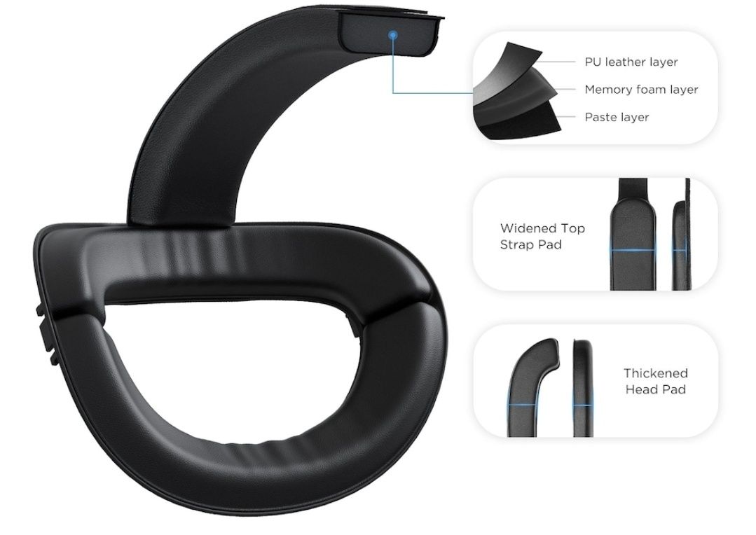 Ochelari VR META Oculus Quest 2, 128 GB, Alb si Strap pentru Oculus