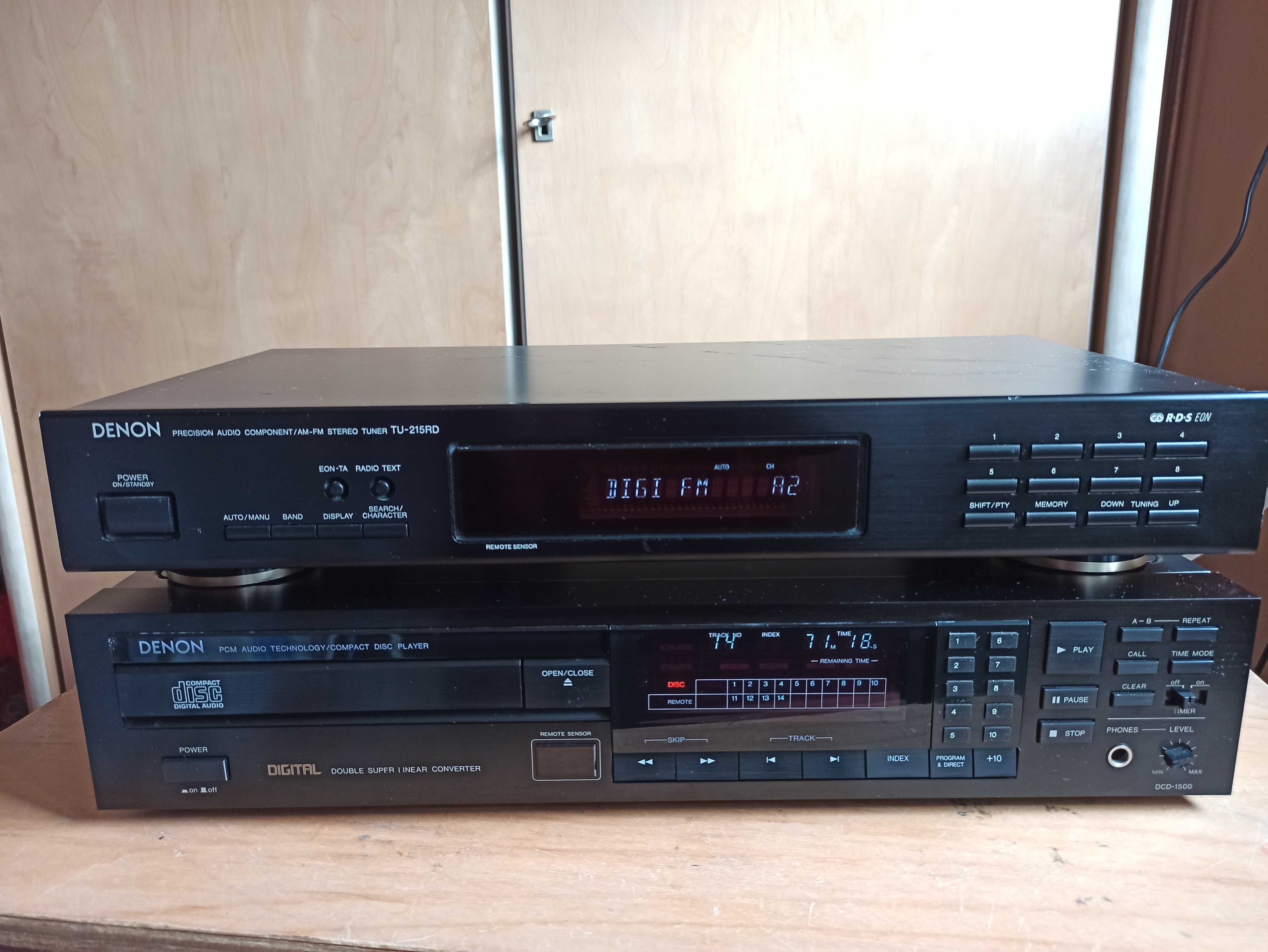 Denon cd DCD-1500 MK1  tuner RDS TU-215RD