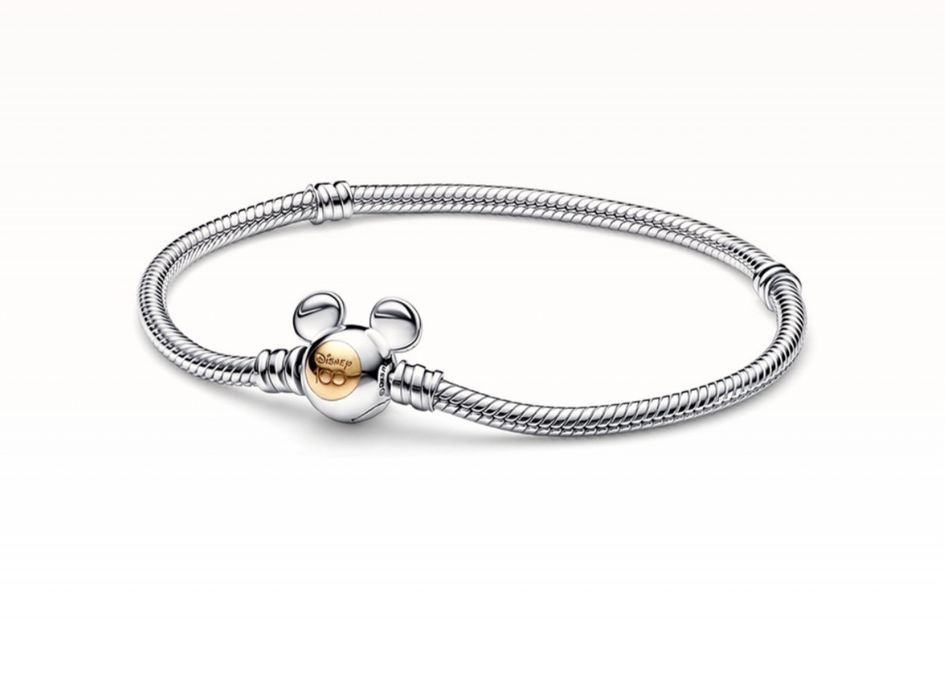 Brățară Pandora /18cm, Michey Mouse  și talismane
