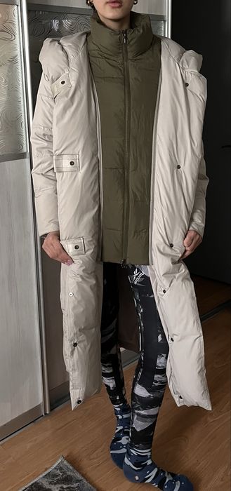 Зимний длинный пуховик новый