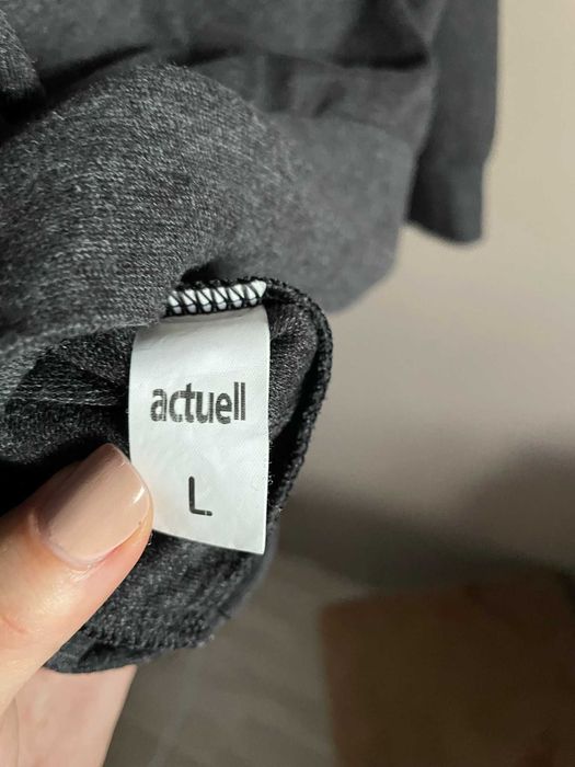 Actuell Мъжка тъмно сива блуза, размер Л