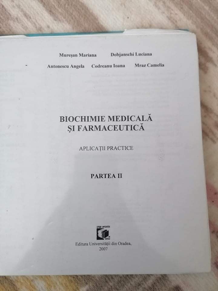 Cărți biochimie- Antonescu, Dobjanschi