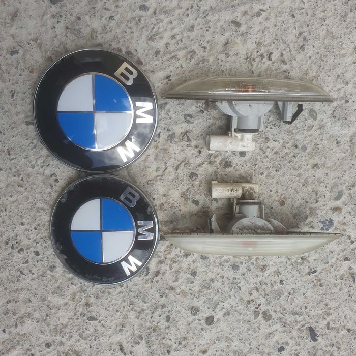Embleme BMW-fata spate-semnalizari  laterale-Originale