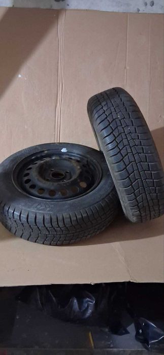 4бр. зимни гуми Viking 175/65/14 с железни джанти