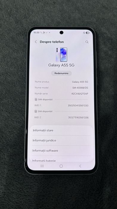 Telefon SAMSUNG Galaxy A55 5G, 128GB, 8GB RAM, Dual SIM