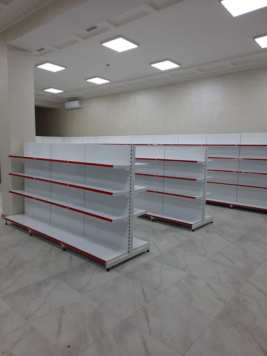 Стеллажи полки овощные хлебные кассовые боксы корзины