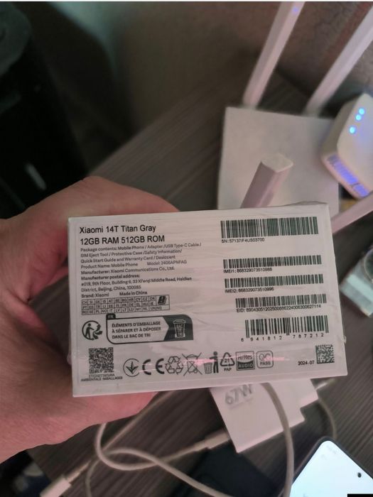 Xioimi 14T 5G  12+12/512 сотилади каропка дакуметлари бор