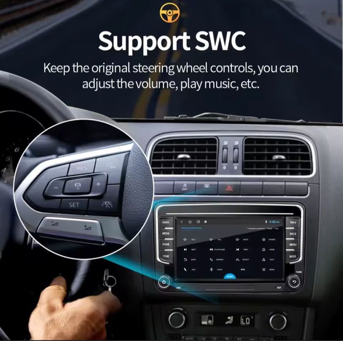 Navigatie 7 inch VW/Skoda/Seat/Golf/Passat cu carplay si android auto