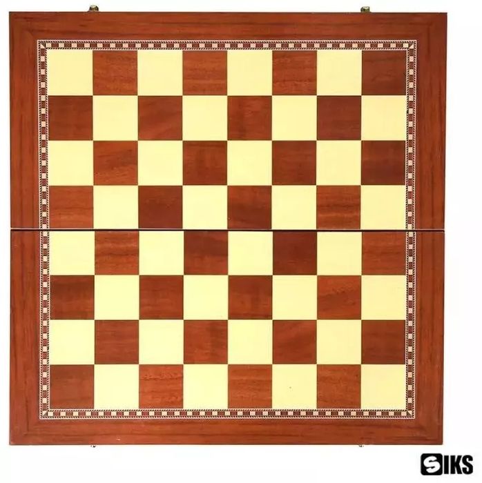 Joc 3 In 1  Sah, Table, Dame, Cutie Lemn, 50x50cm