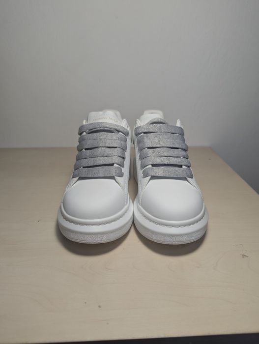 (Marime: 38) Alexander Mcqueen sclipici alb