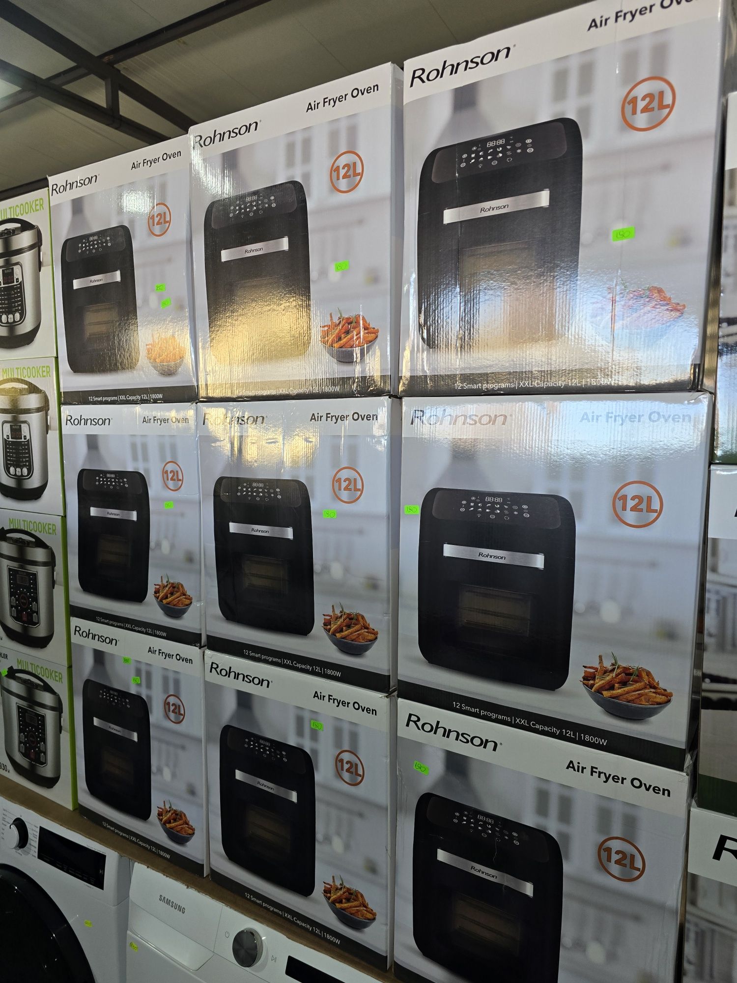 Нов 12 литра фритюрник с горещ въздух Air Fryer Rohnson R2852