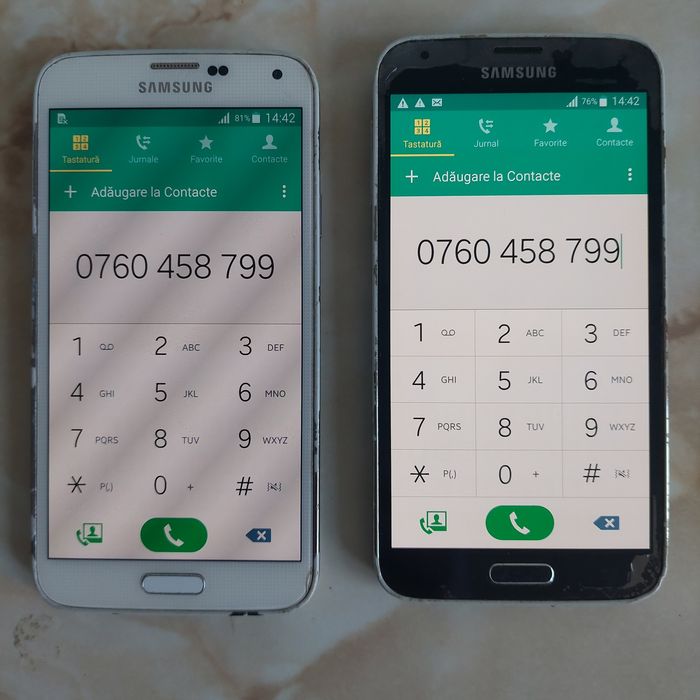 Vând două Samsung Galaxy S5 pe [alb] și pe [negru] [poze reale]